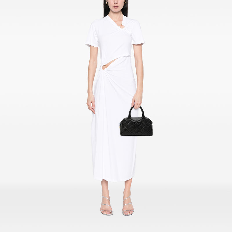CC Quilted Caviar Bowling Bag - Image 6