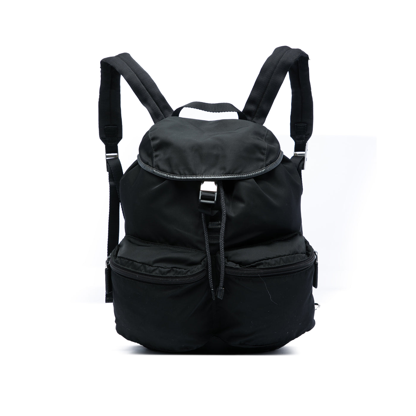 Saffiano Trimmed Tessuto Backpack - Image 1