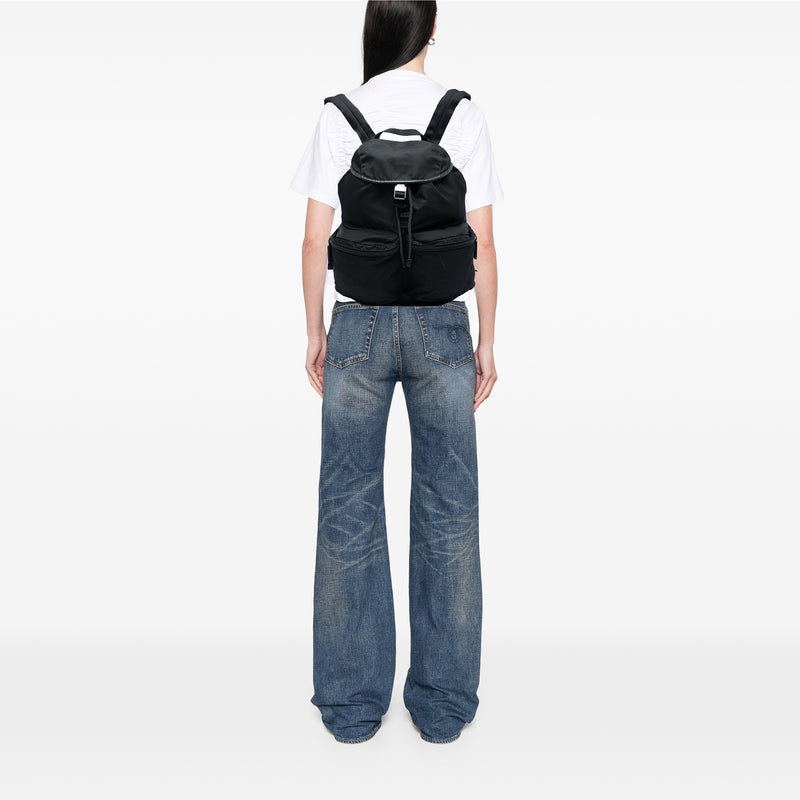 Saffiano Trimmed Tessuto Backpack - Image 6