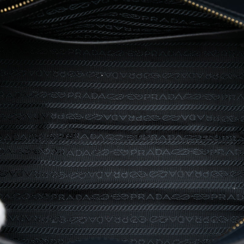 Medium Saffiano Trimmed City Calf Greca Esplanade Satchel - Image 4