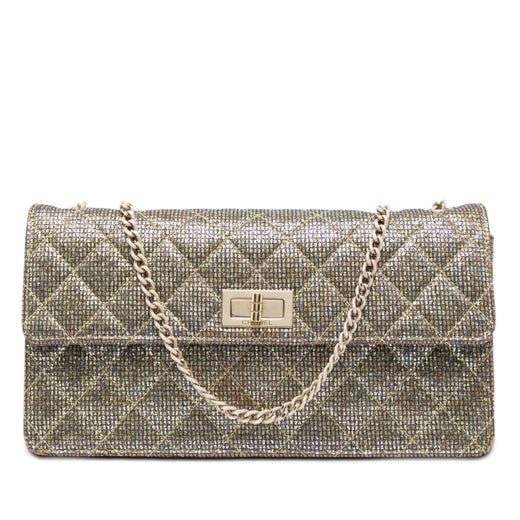 Quilted Glitter Canvas Reissue 2.55 Flap - Image 1