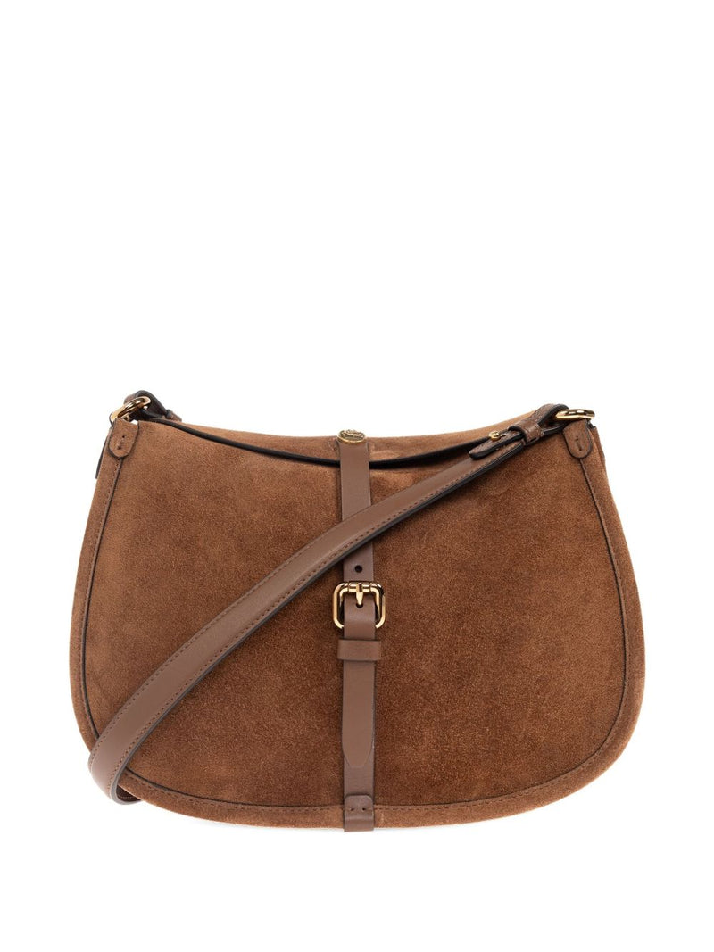 Etro Pegasus Shoulder Bag — Brown Cowhide; Lining: Calfskin