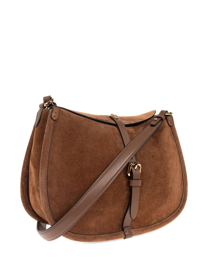 Etro Pegasus Shoulder Bag — Brown Cowhide; Lining: Calfskin