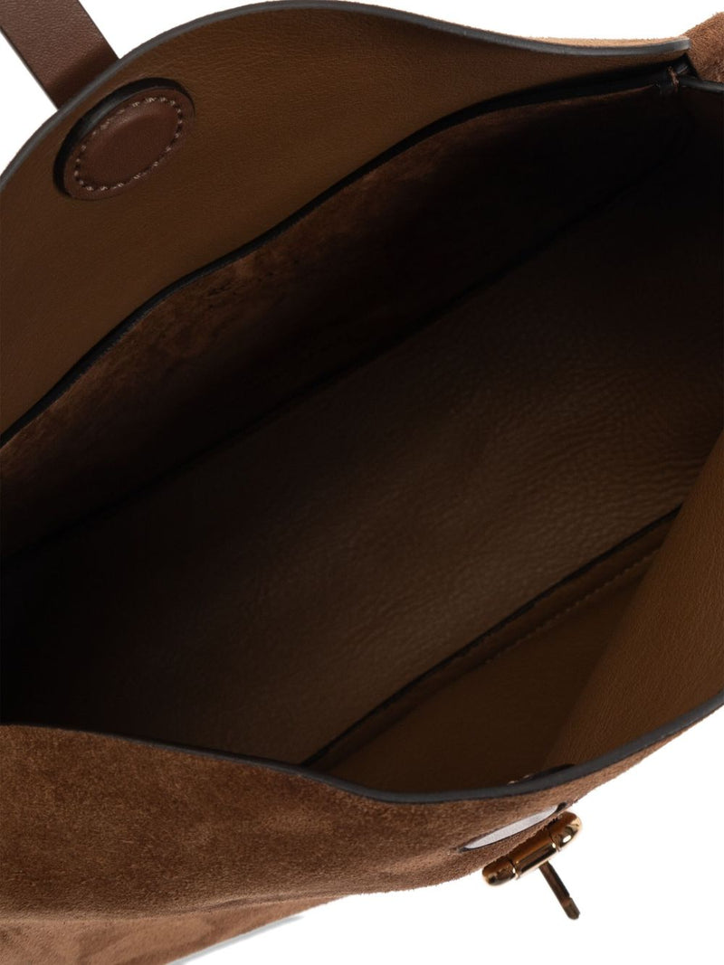 Etro Pegasus Shoulder Bag — Brown Cowhide; Lining: Calfskin