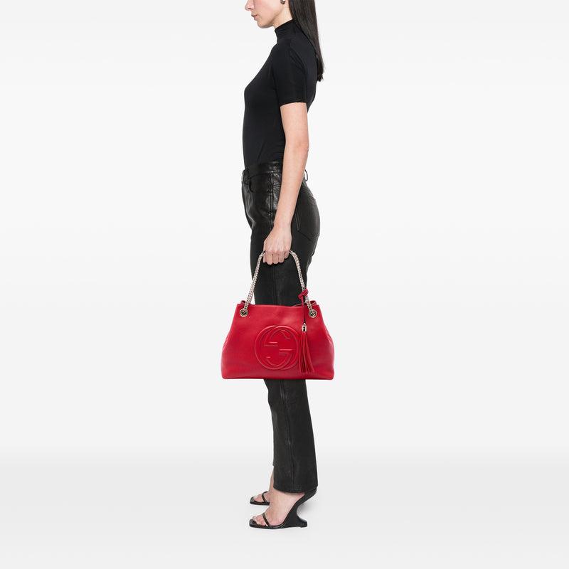 Medium Calfskin Soho Chain Tote - Image 6