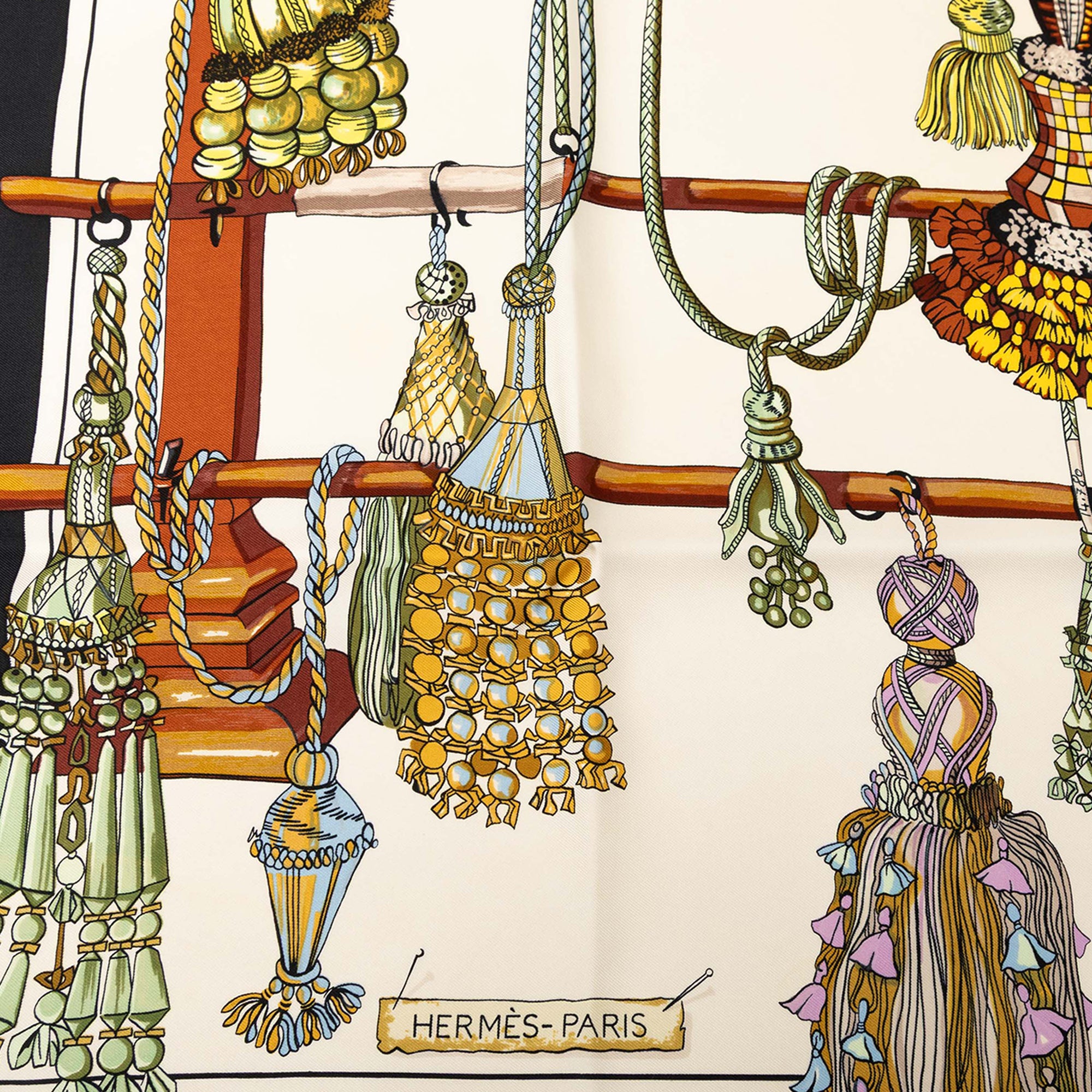 Passementerie Silk Scarf 90 - Image 4