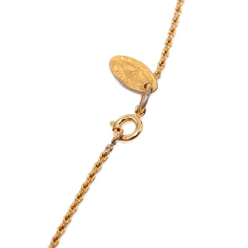 Gold Plated Crystal Round Pendant Necklace - Image 4