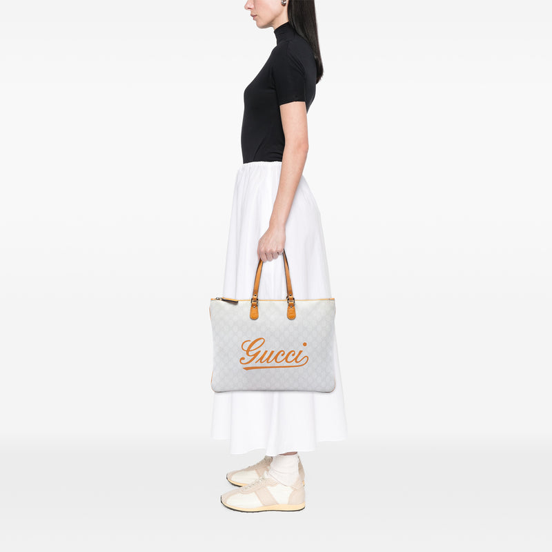 Large GG Supreme Heritage Logo Tote - Image 5