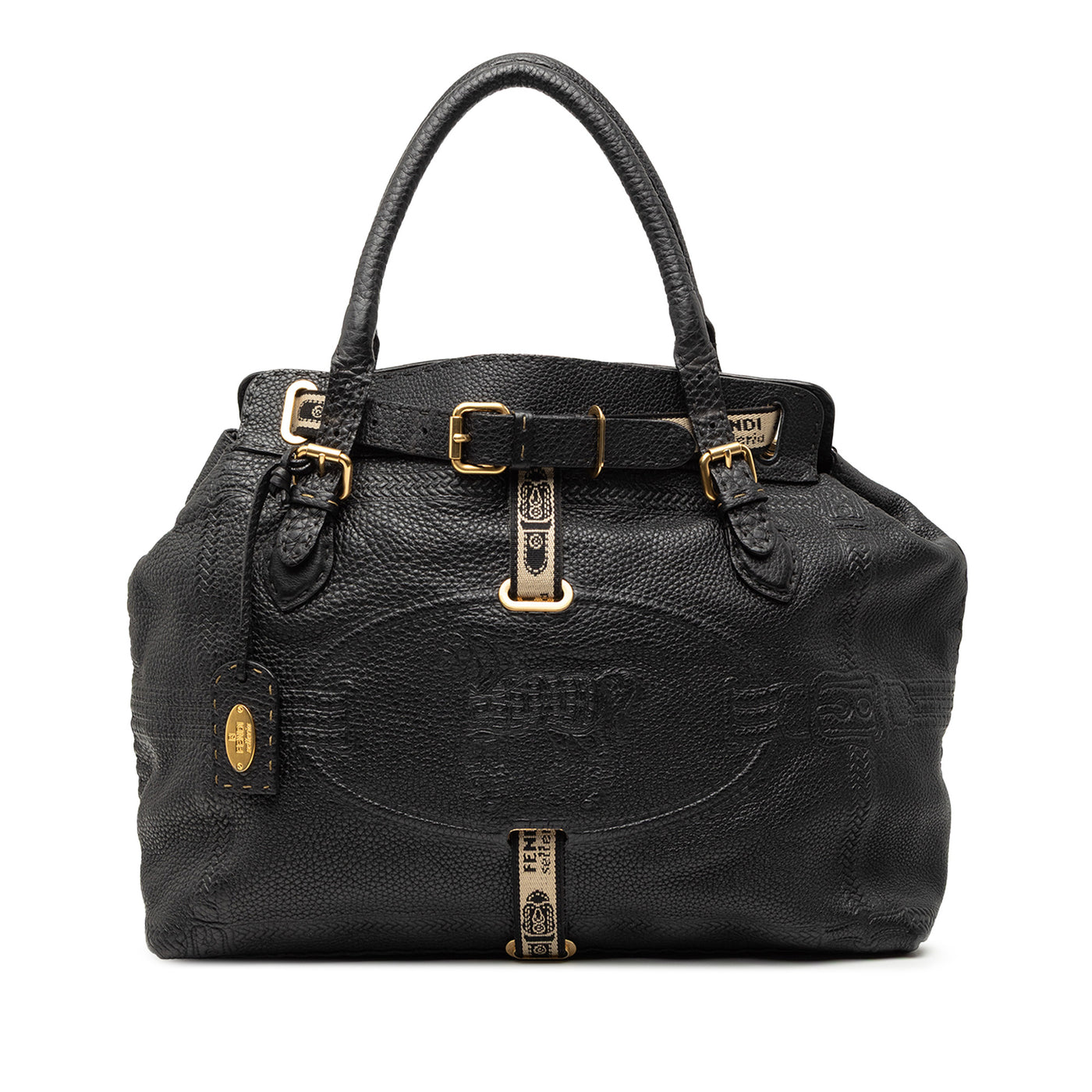 Large Leather Selleria Villa Borghese Tote - Image 1