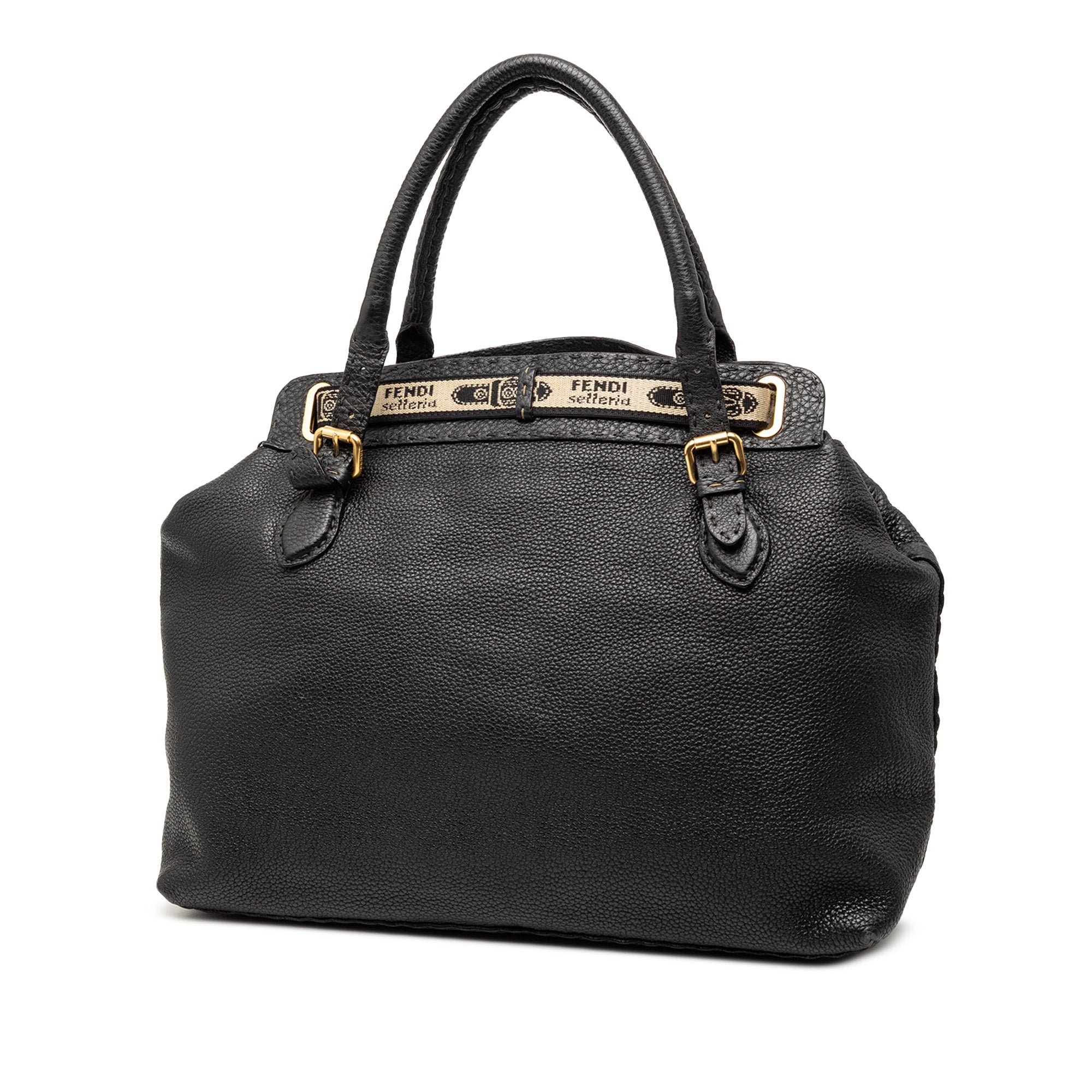 Large Leather Selleria Villa Borghese Tote - Image 2