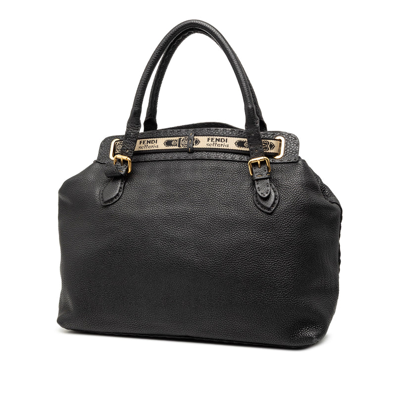 Large Leather Selleria Villa Borghese Tote - Image 2