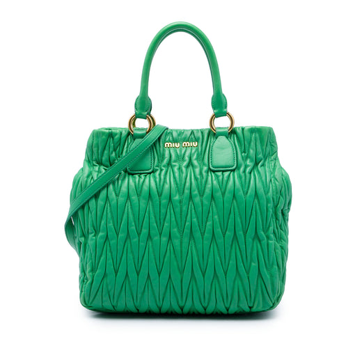 Matelasse Nappa Satchel - Image 1