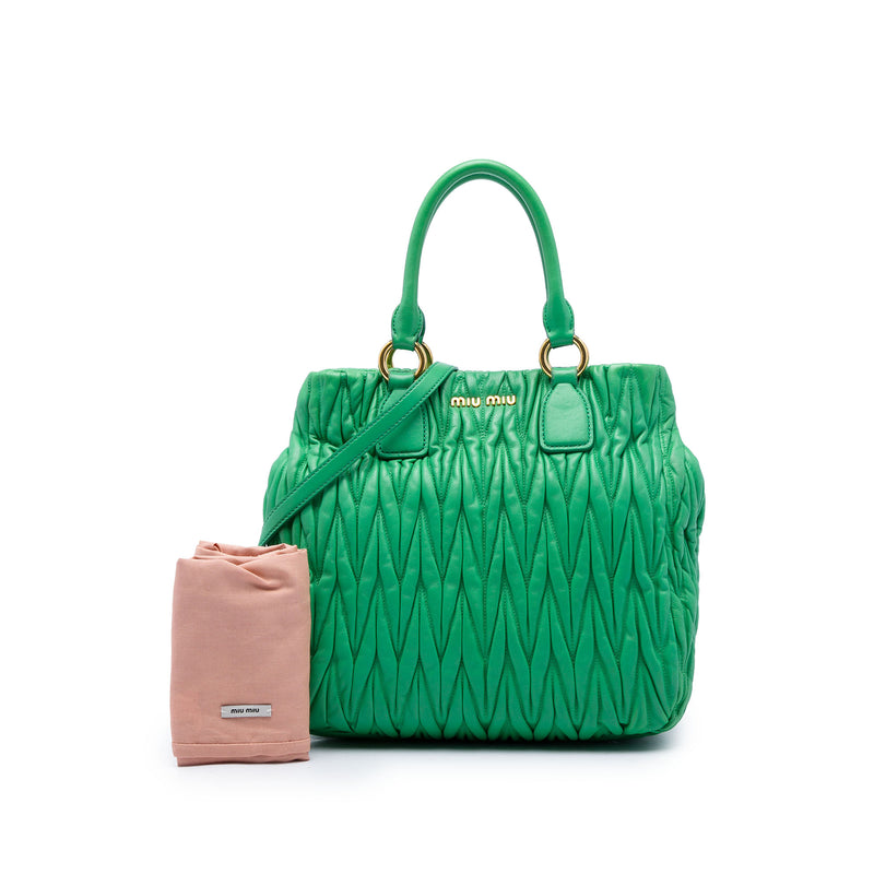 Matelasse Nappa Satchel - Image 6