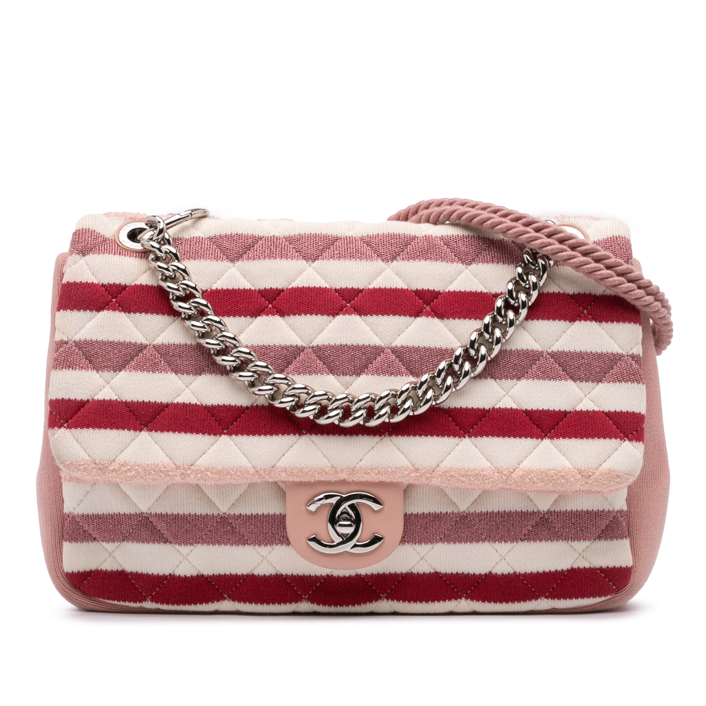 Jumbo Stripe Jersey Felt and Rope Flap - Image 1
