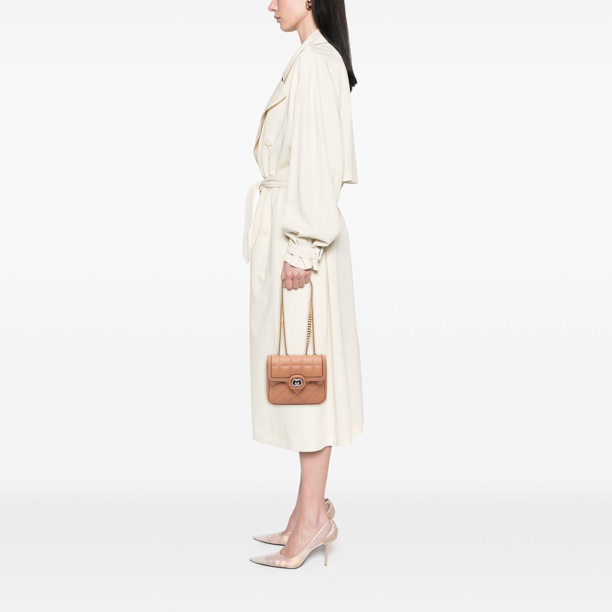 Mini Leather Deco Chain Shoulder Bag - Image 11