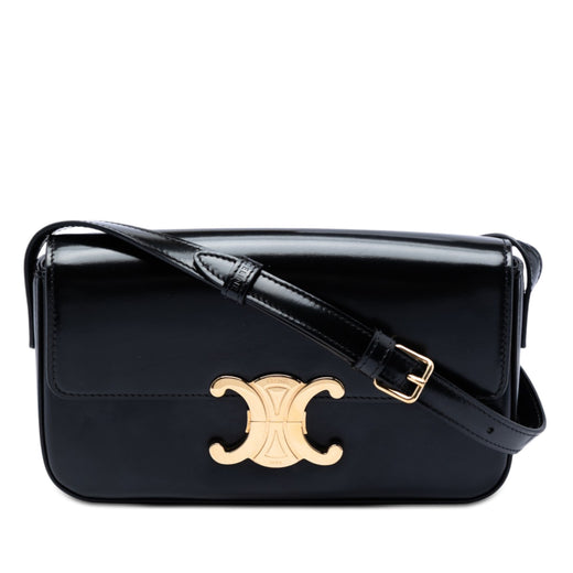 Shiny Calfskin Triomphe Claude Shoulder Bag - Image 1