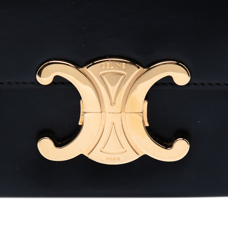 Shiny Calfskin Triomphe Claude Shoulder Bag - Image 6