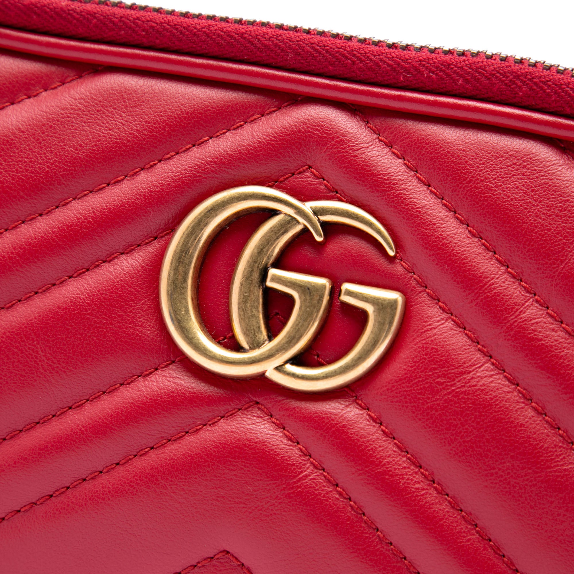 Mini Calfskin GG Marmont Triple Zip Crossbody - Image 5