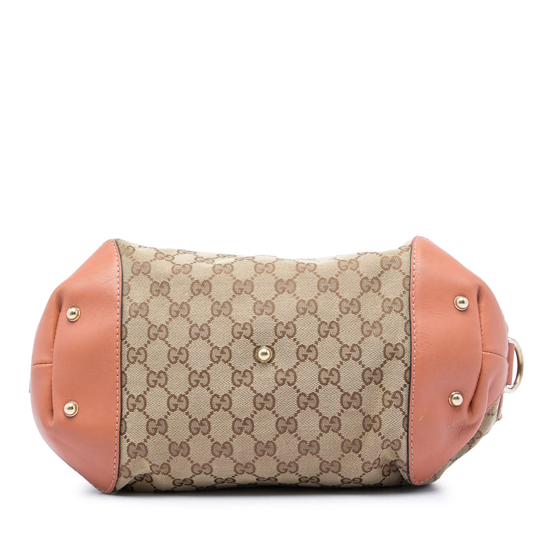 GG Canvas Heart Bit Satchel - Image 3