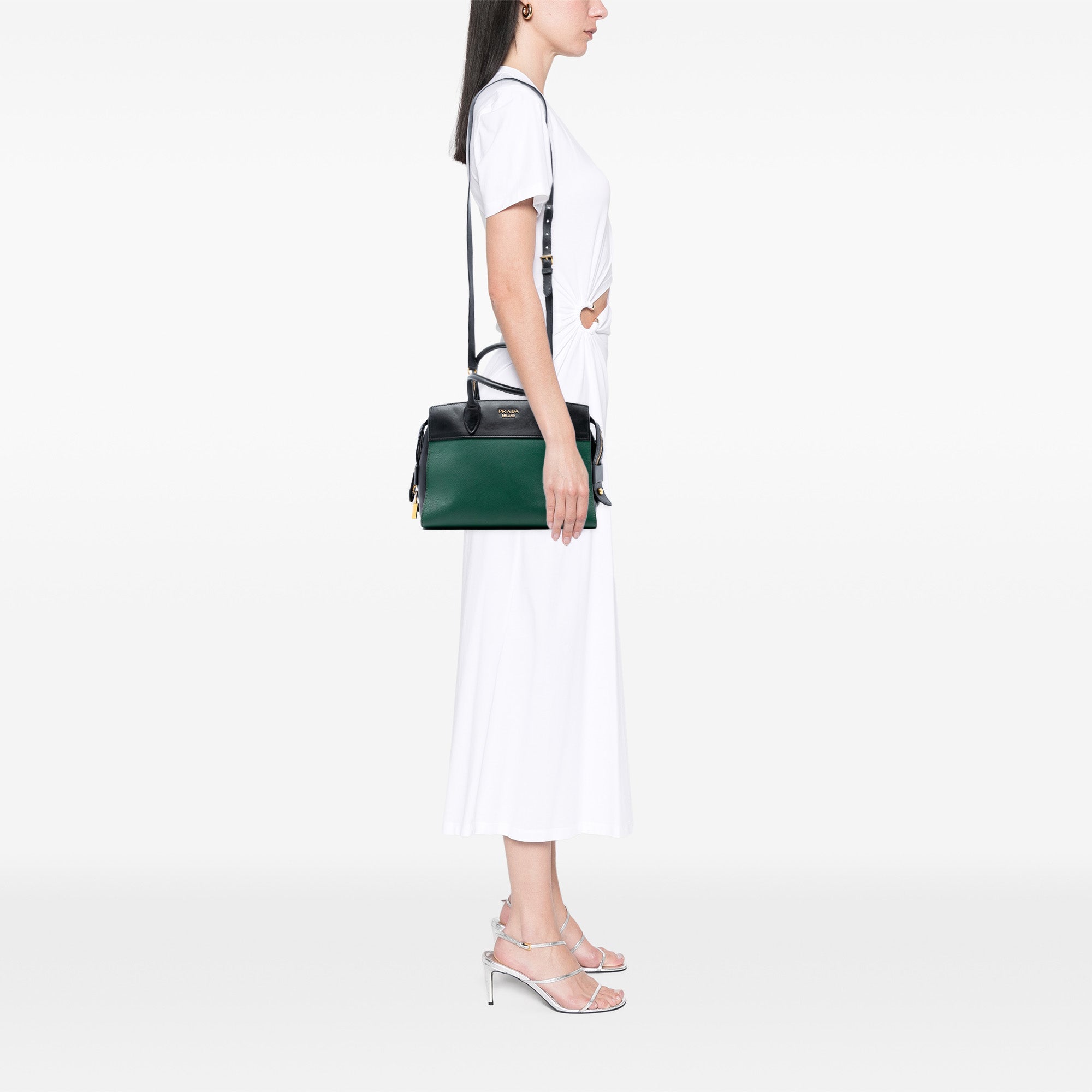 Saffiano and City Calf Esplanade Satchel - Image 6