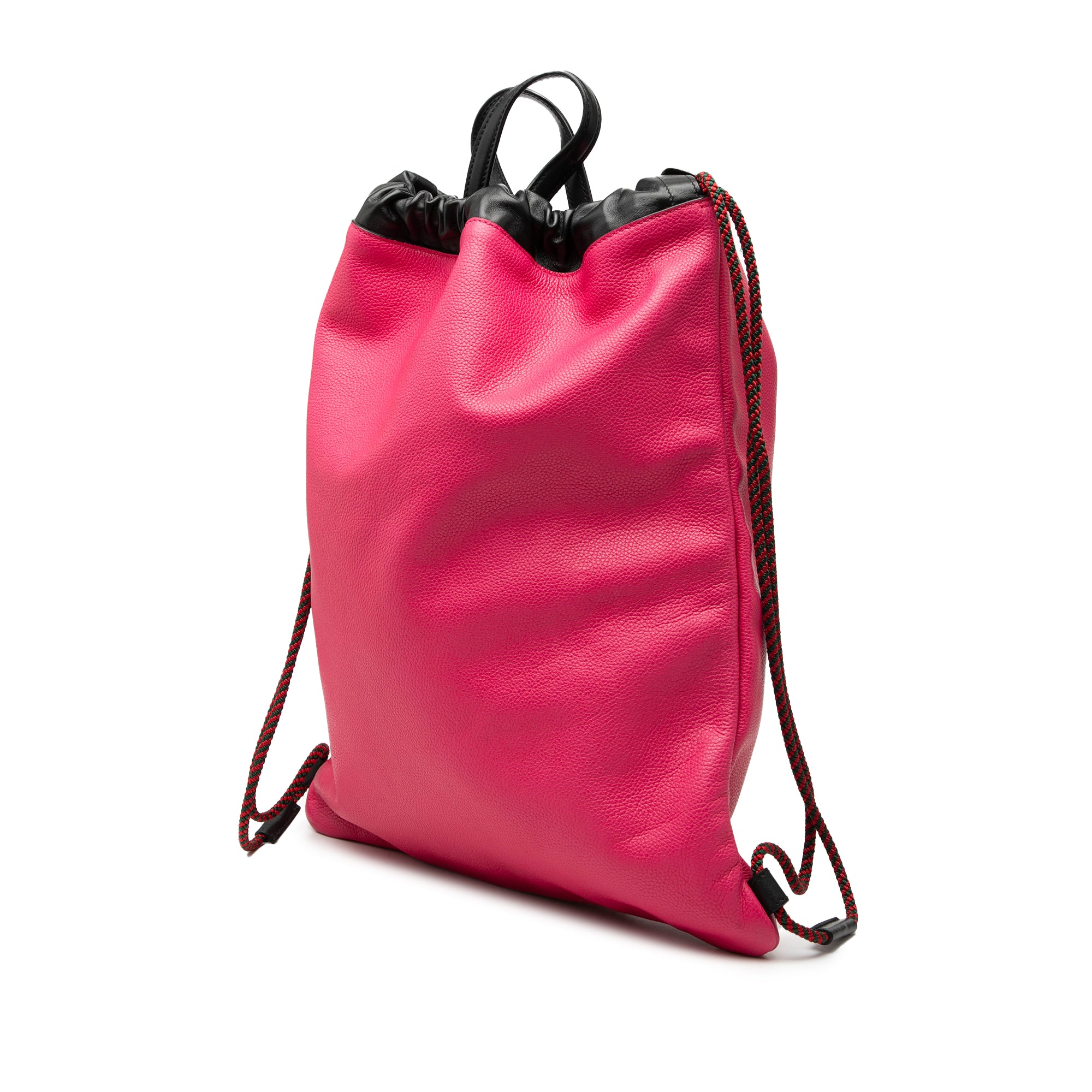 Leather Logo Drawstring Backpack - Image 2