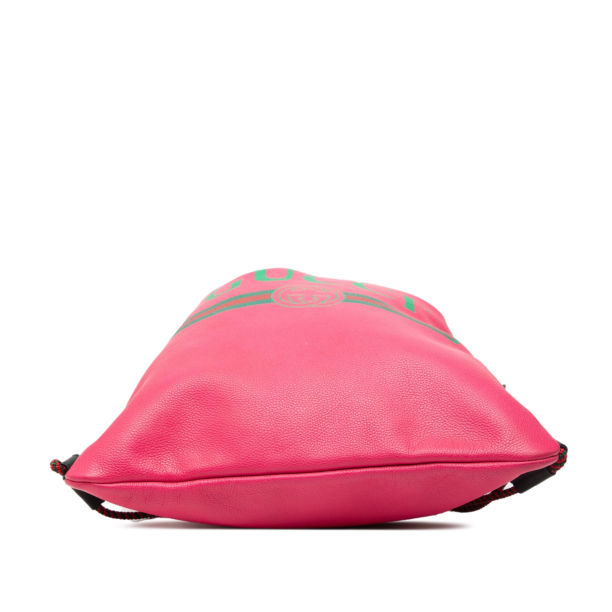 Leather Logo Drawstring Backpack - Image 3