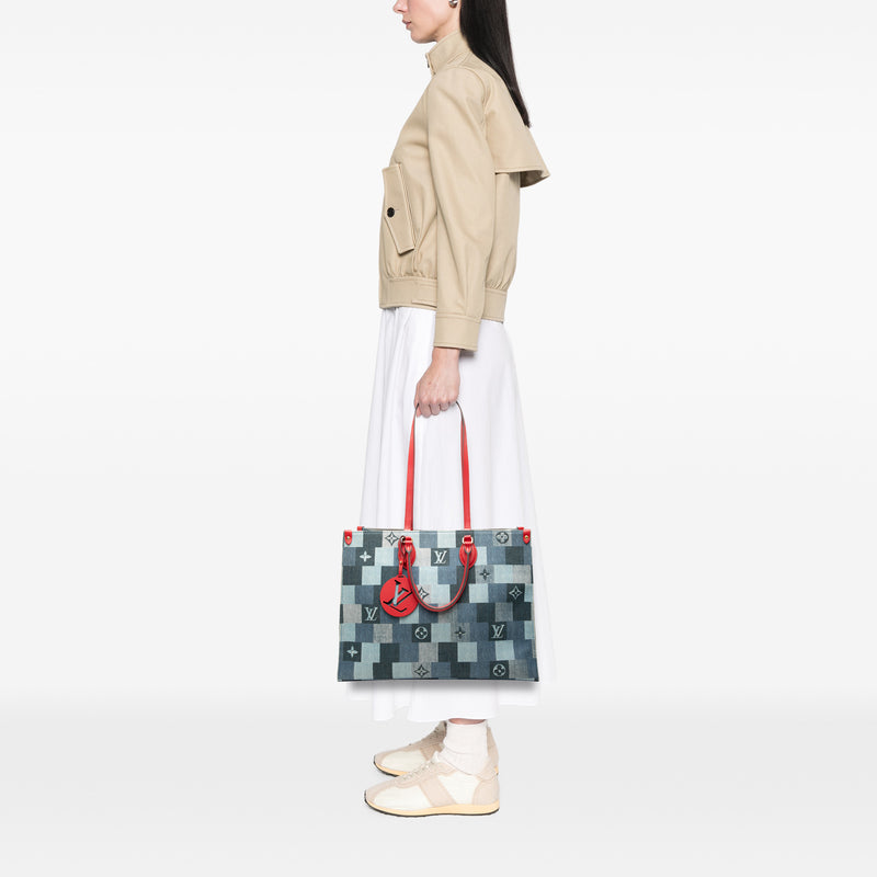 Monogram Denim Onthego GM - Image 6