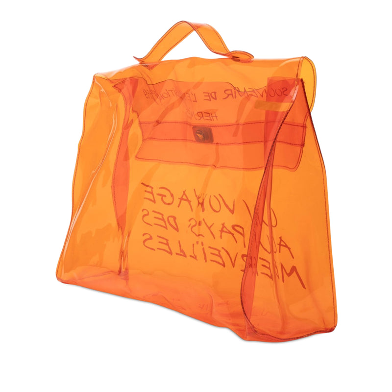 Vinyl Souvenir De L Exposition Kelly Handbag - Image 2
