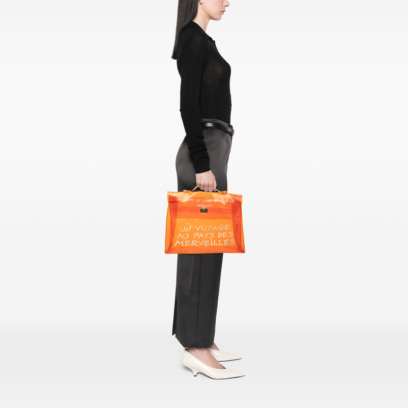 Vinyl Souvenir De L Exposition Kelly Handbag - Image 6