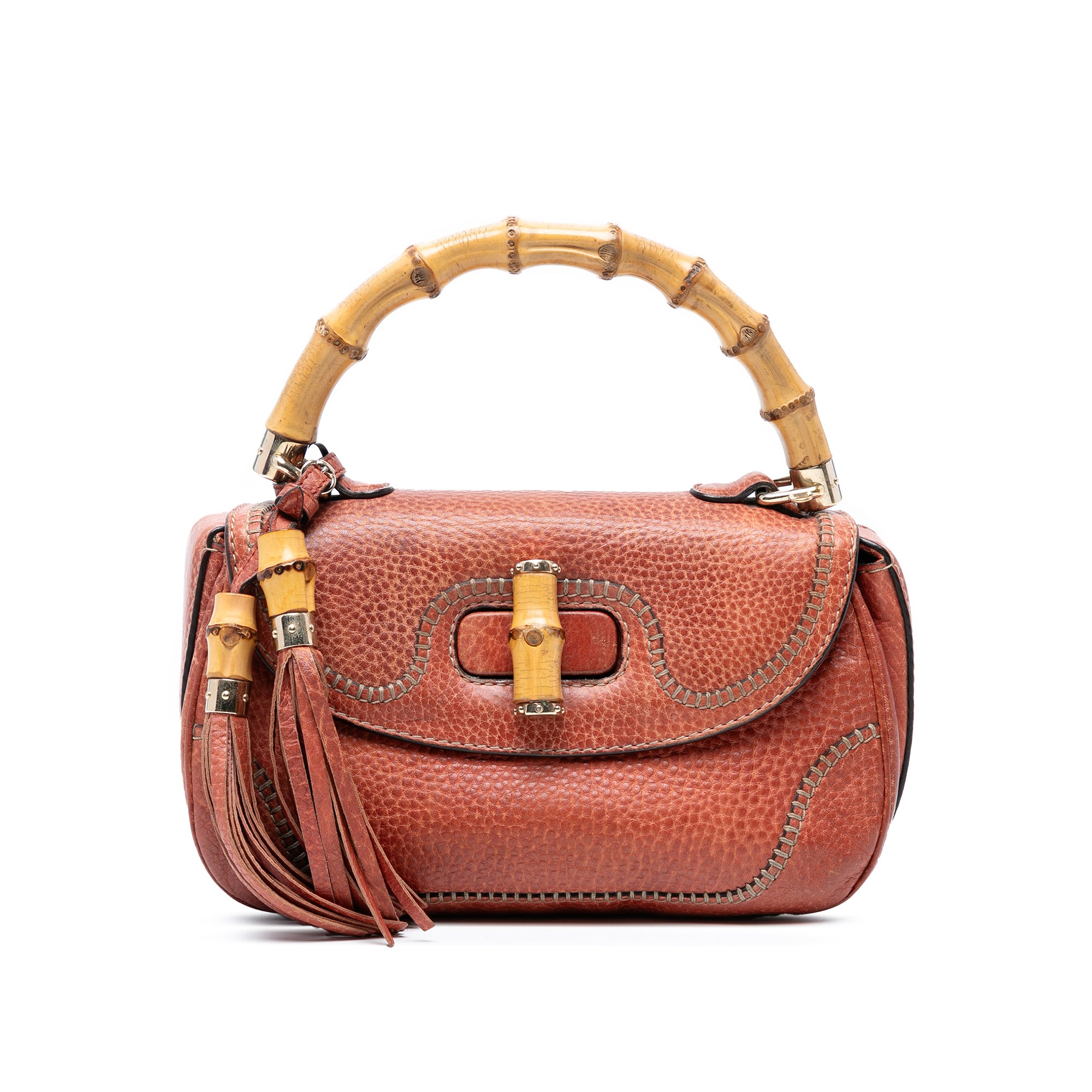 Medium Leather New Bamboo Satchel - Image 1
