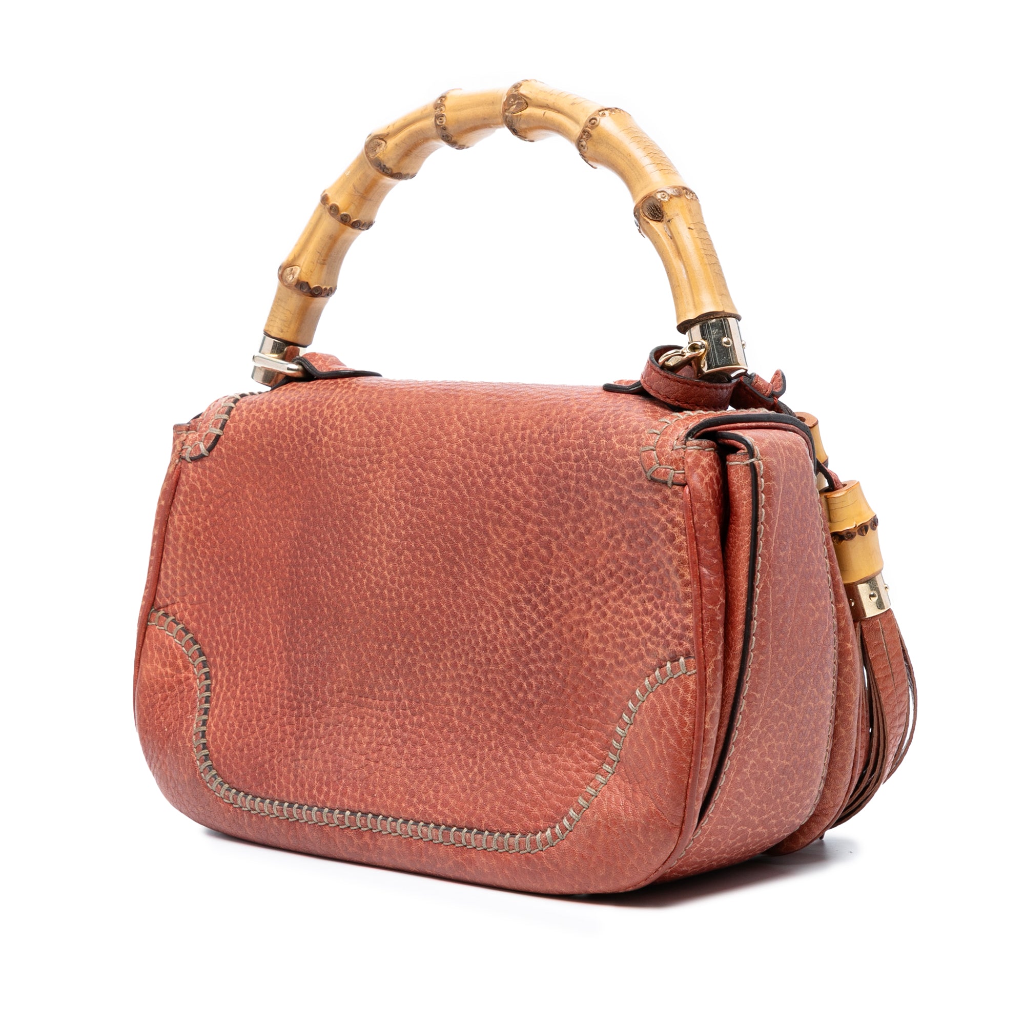 Medium Leather New Bamboo Satchel - Image 2