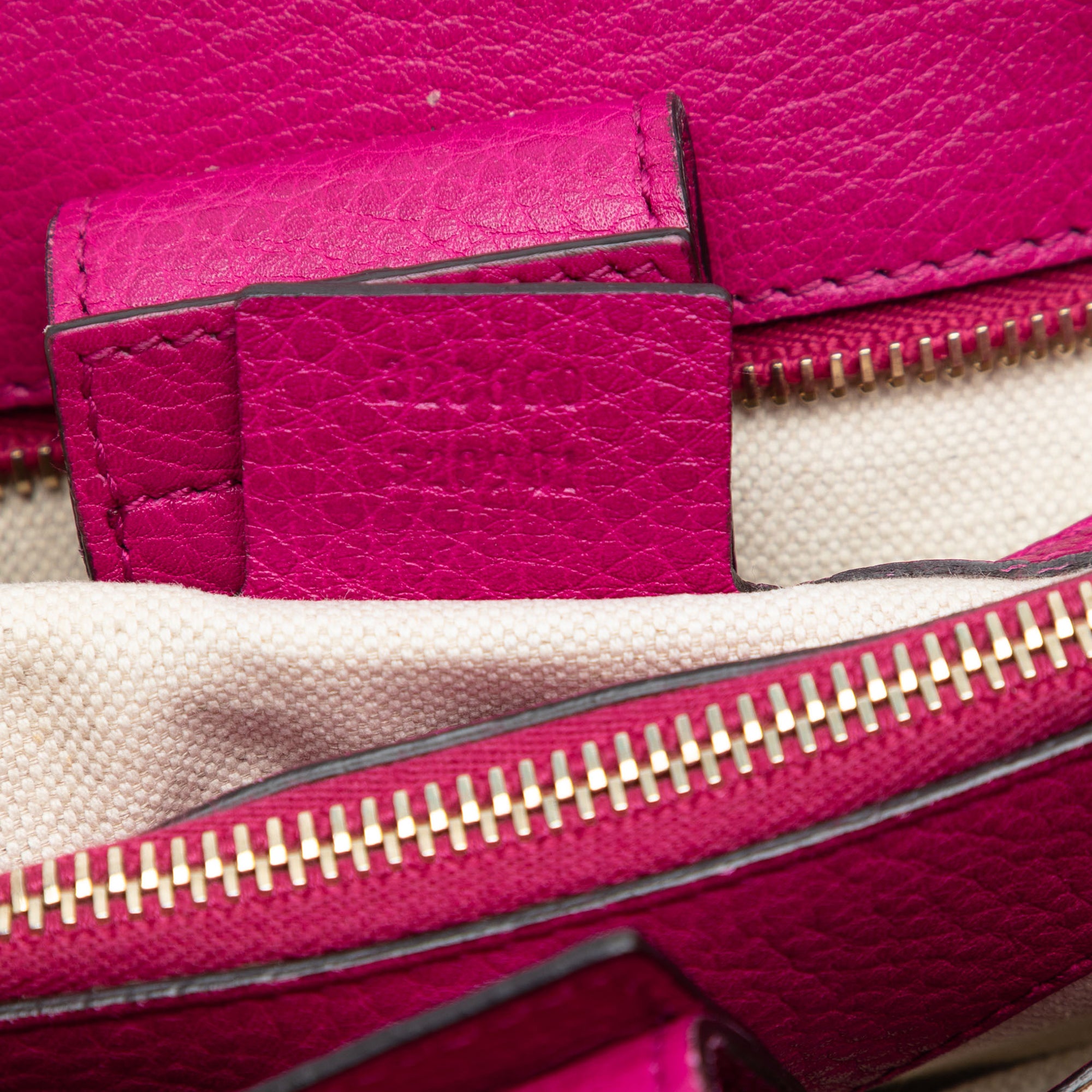 Medium Calfskin Bamboo Shopper Satchel - Image 6