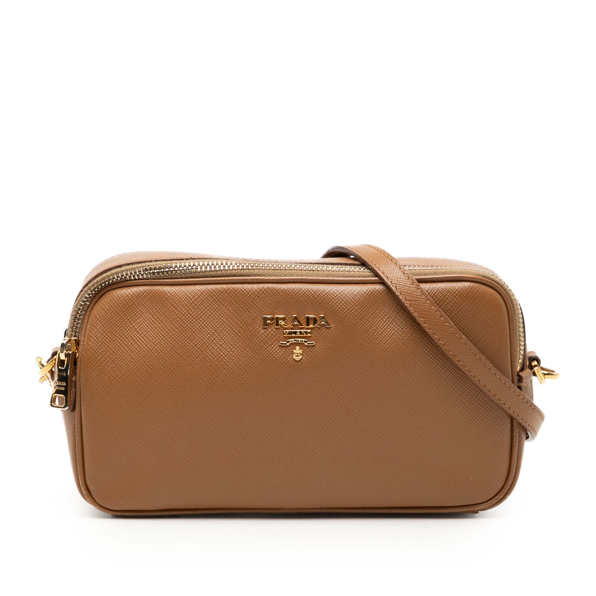 Mini Saffiano Double Zip Crossbody - Image 1