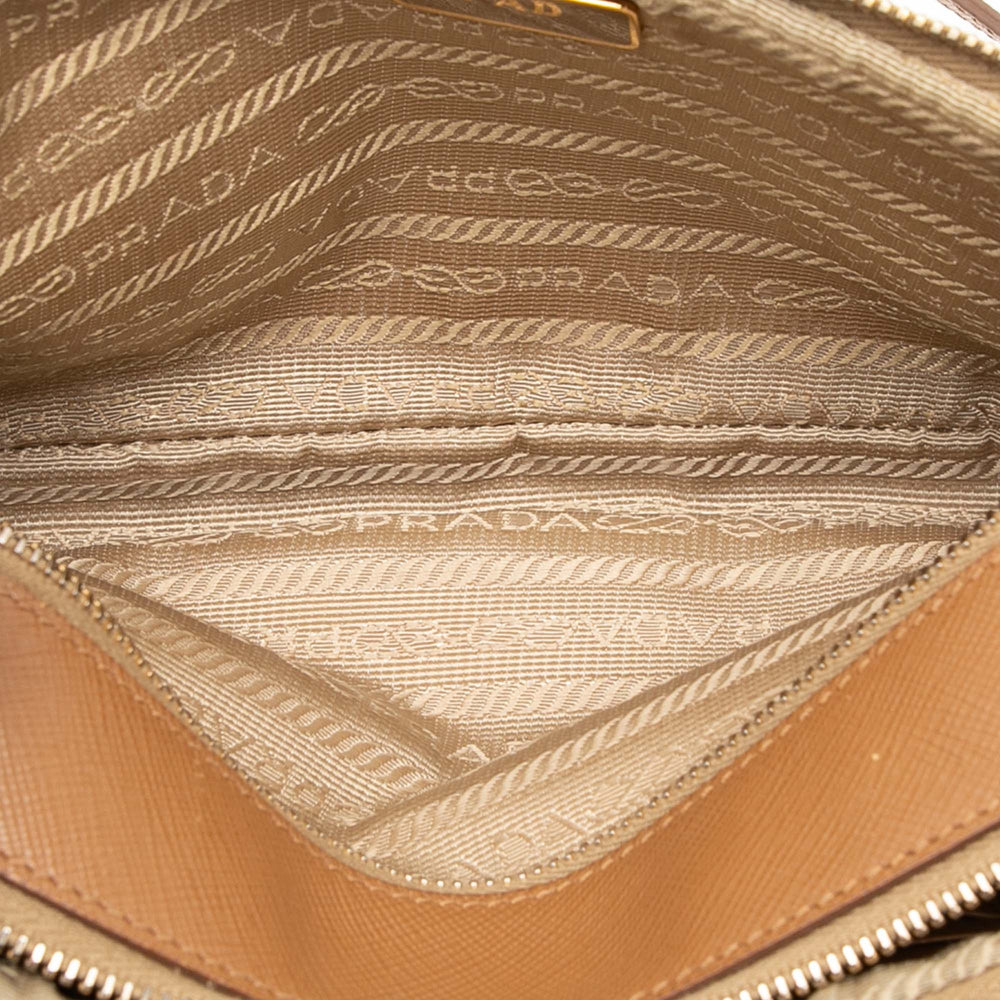 Mini Saffiano Double Zip Crossbody · HEWI