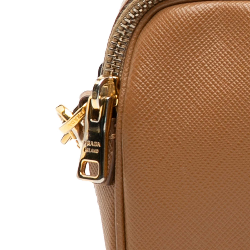 Mini Saffiano Double Zip Crossbody - Image 7