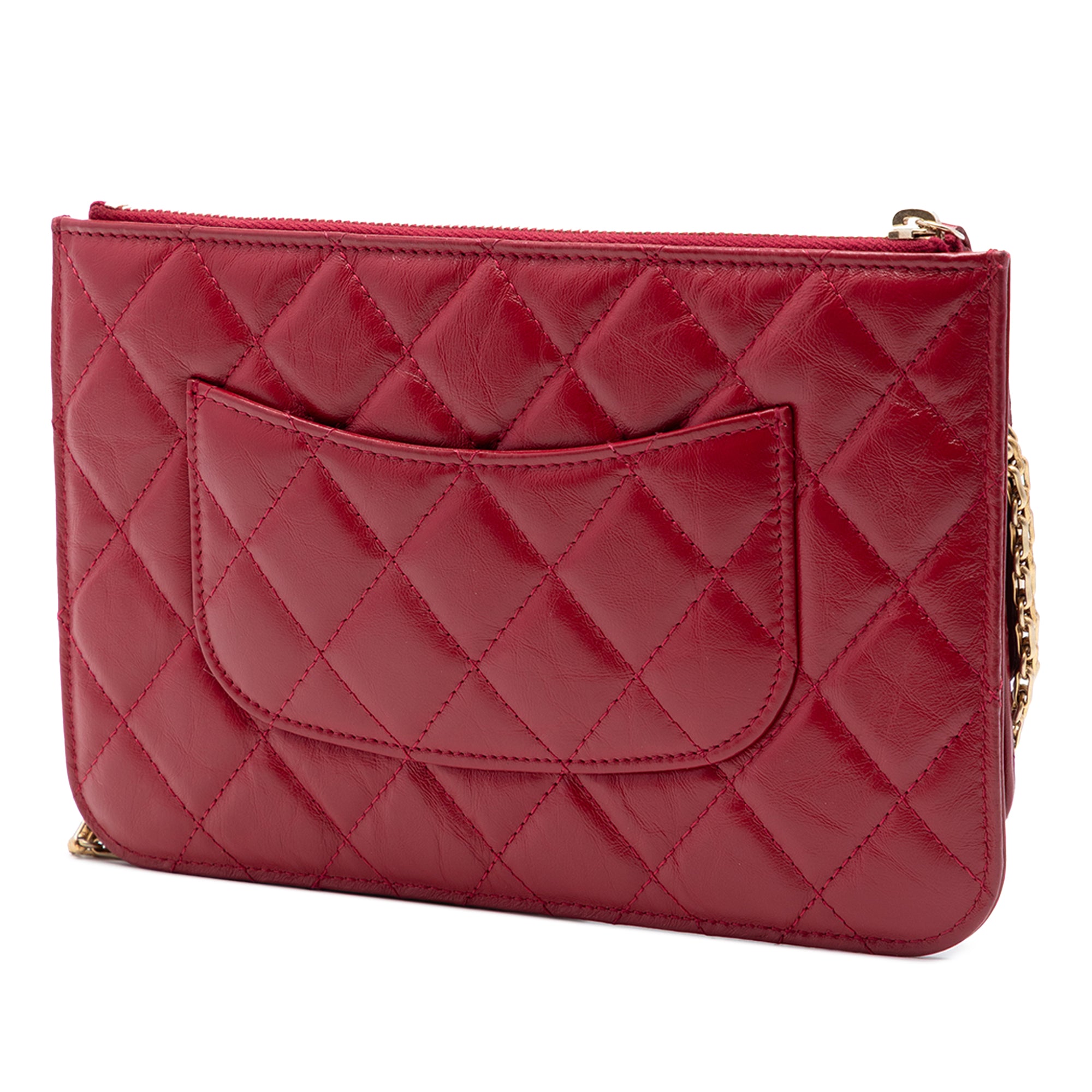 Quilted Aged Calfskin Reissue 2.55 Wallet on Chain - Image 2