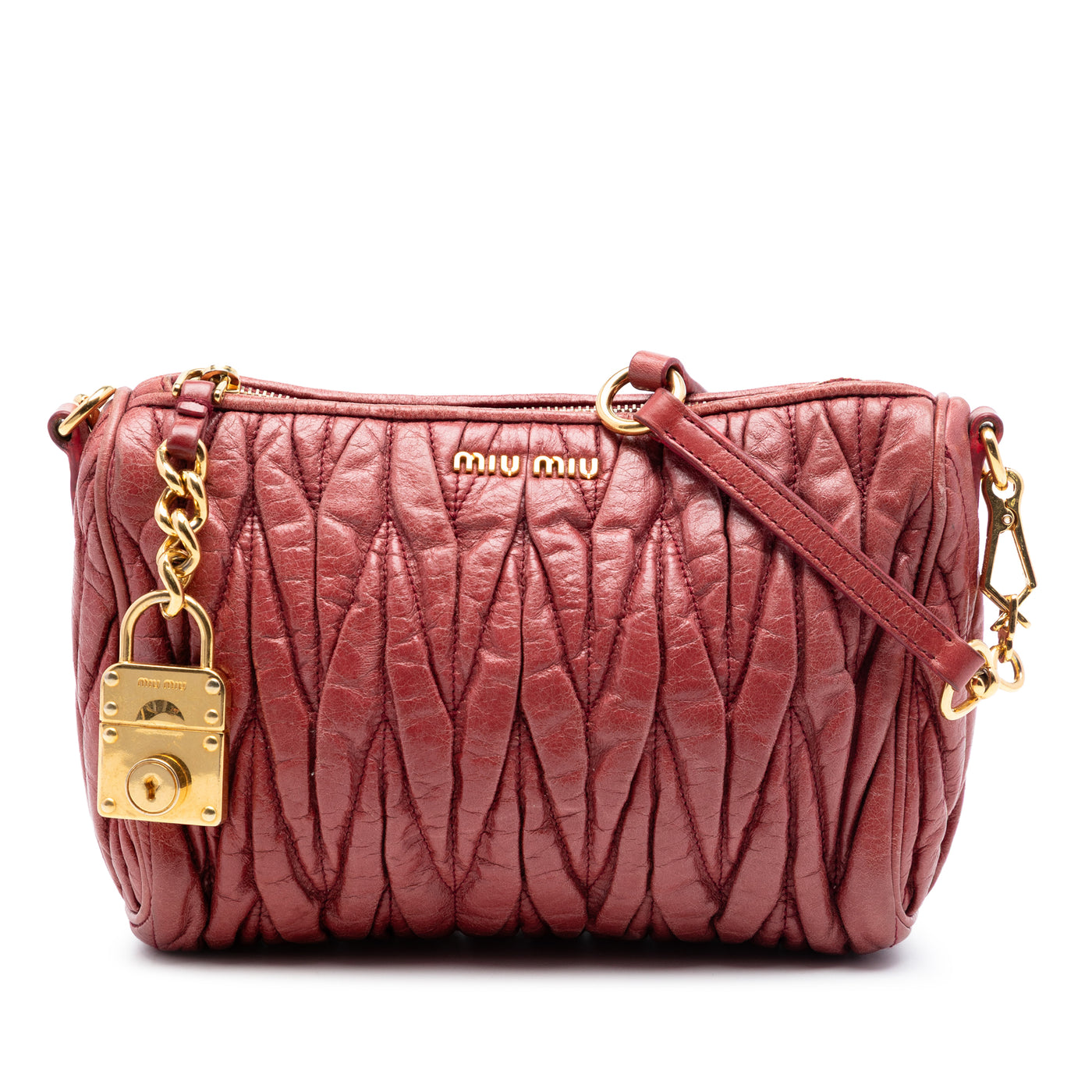 Matelasse Leather Shoulder Bag - Image 1