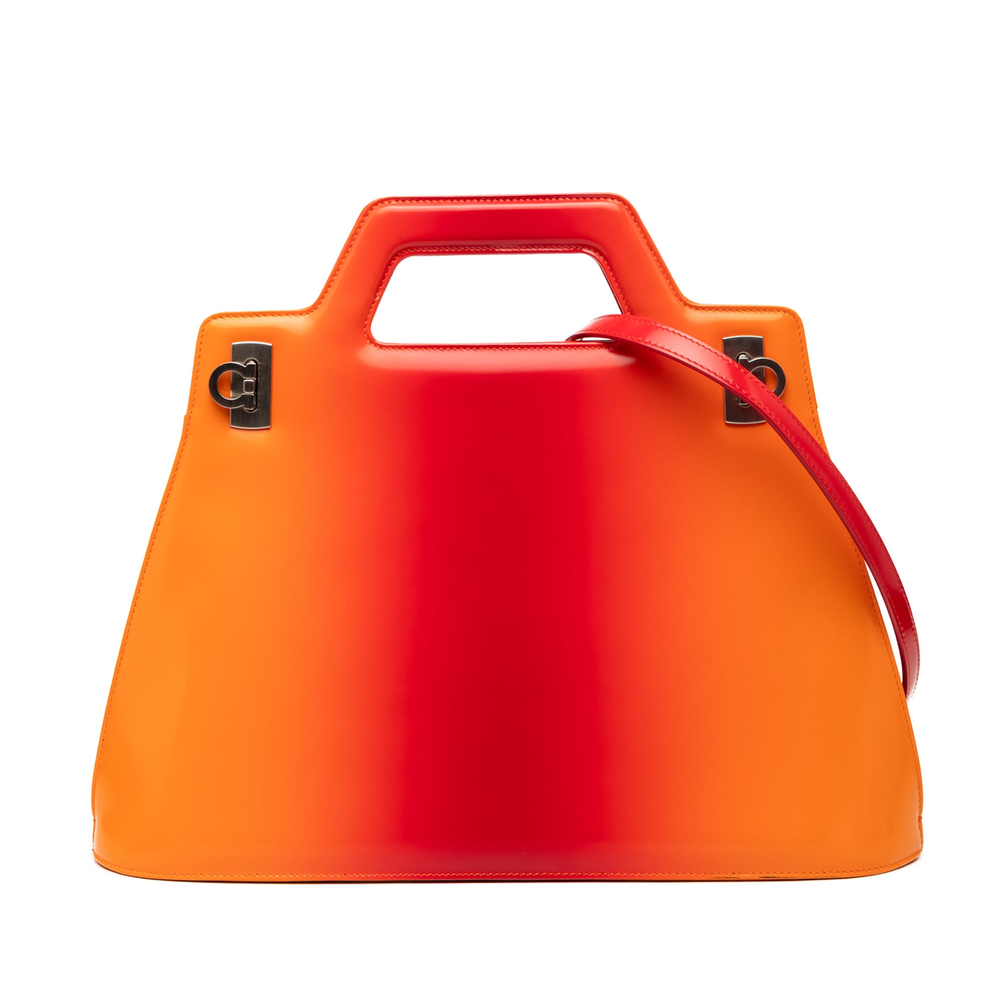 Gradient Brushed Calfskin Gancini Wanda Top Handle Bag - Image 1