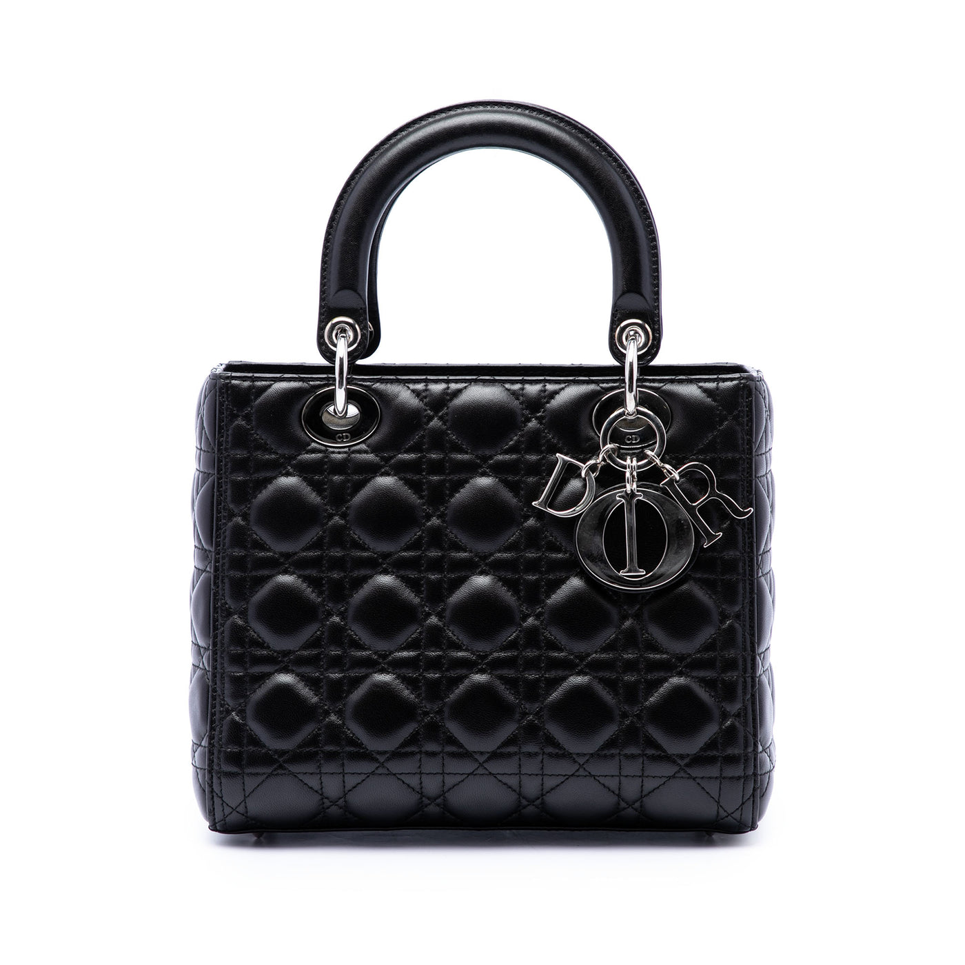 Medium Lambskin Cannage Lady Dior - Image 1