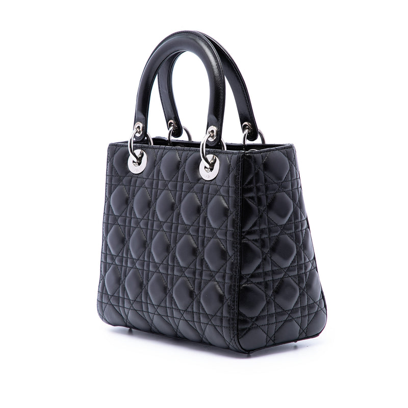Medium Lambskin Cannage Lady Dior - Image 2