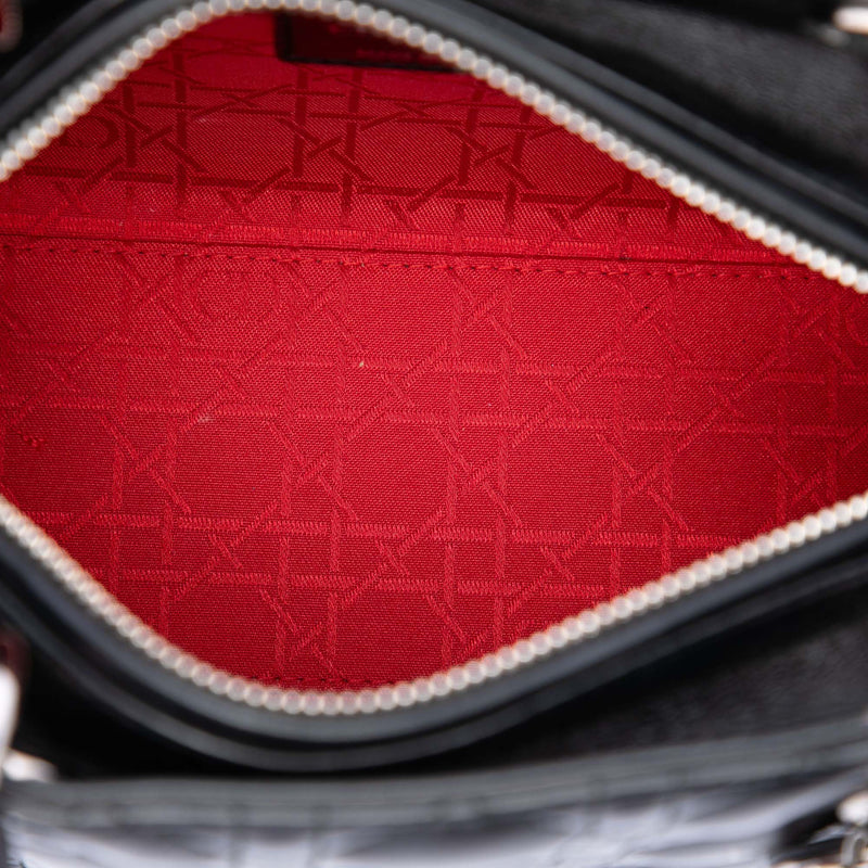Medium Lambskin Cannage Lady Dior - Image 4