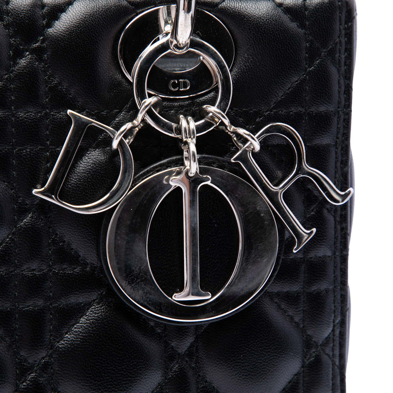 Medium Lambskin Cannage Lady Dior - Image 5