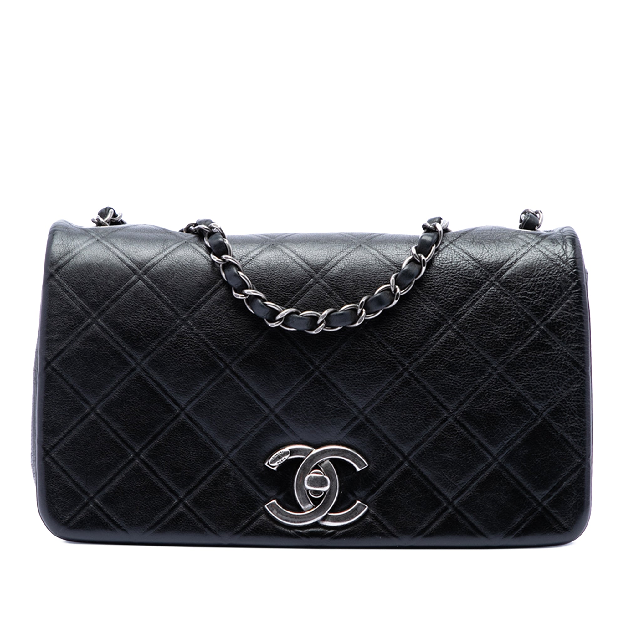 Medium Diamond Embossed Calfskin New Chic Flap - Image 1