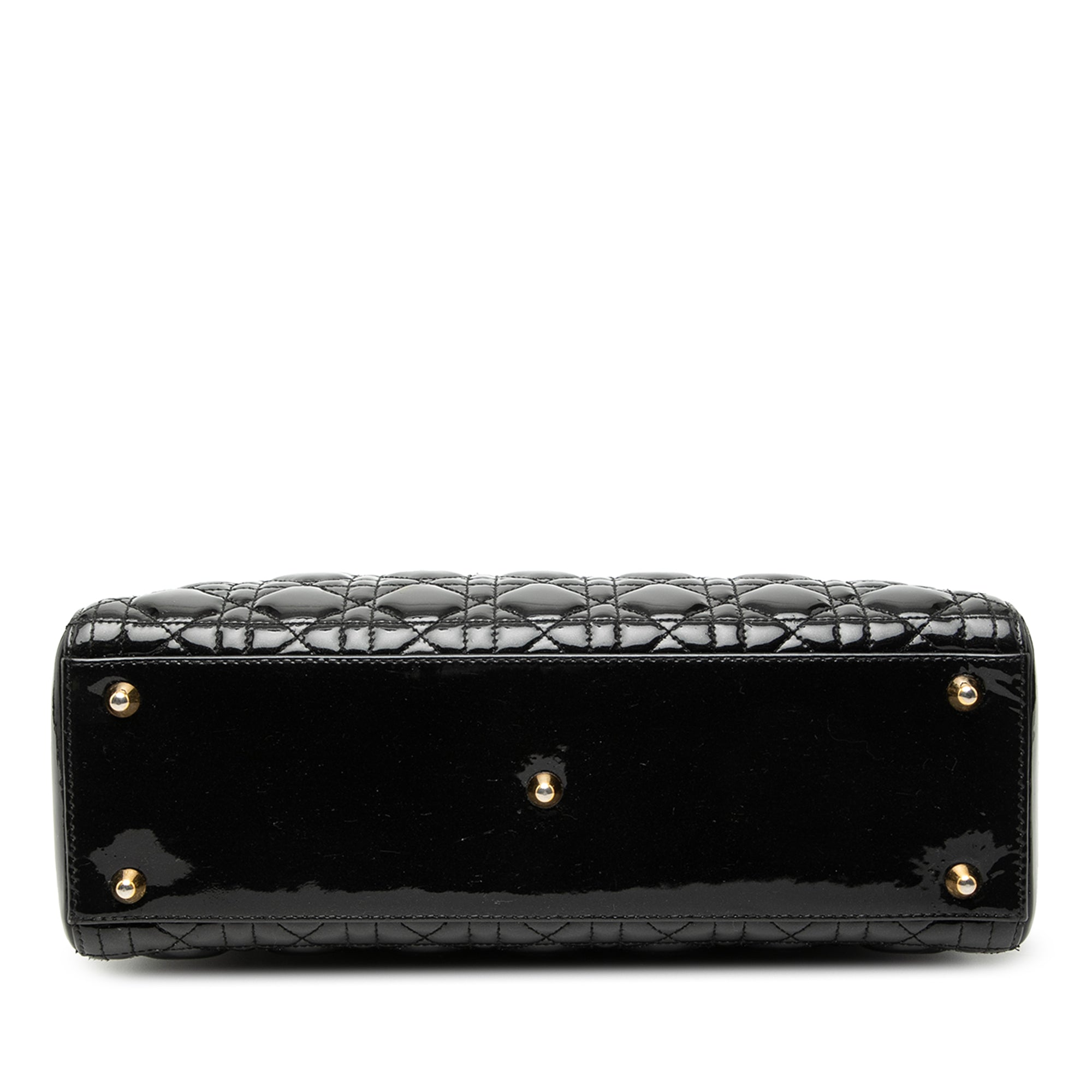 Large Patent Cannage Lady Dior - Image 3