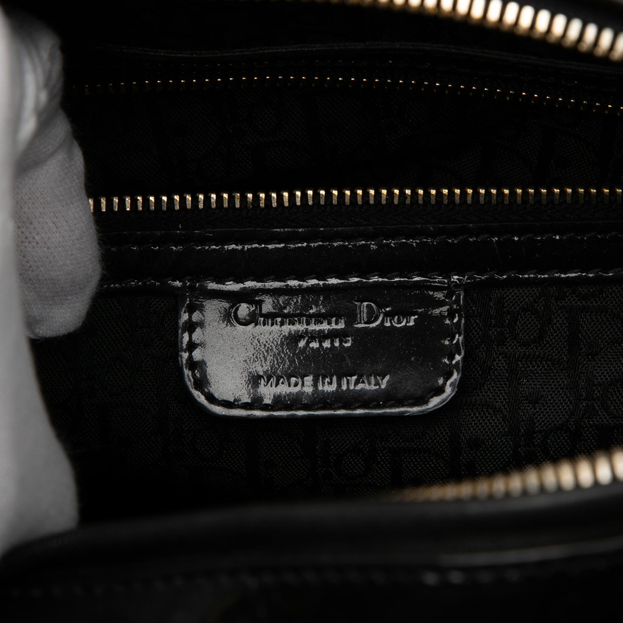 Large Patent Cannage Lady Dior - Image 5