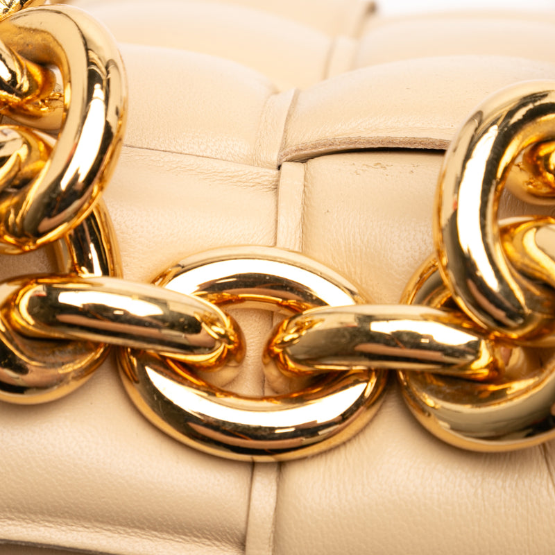 Nappa Intrecciato Padded Chain Cassette Satchel - Image 10