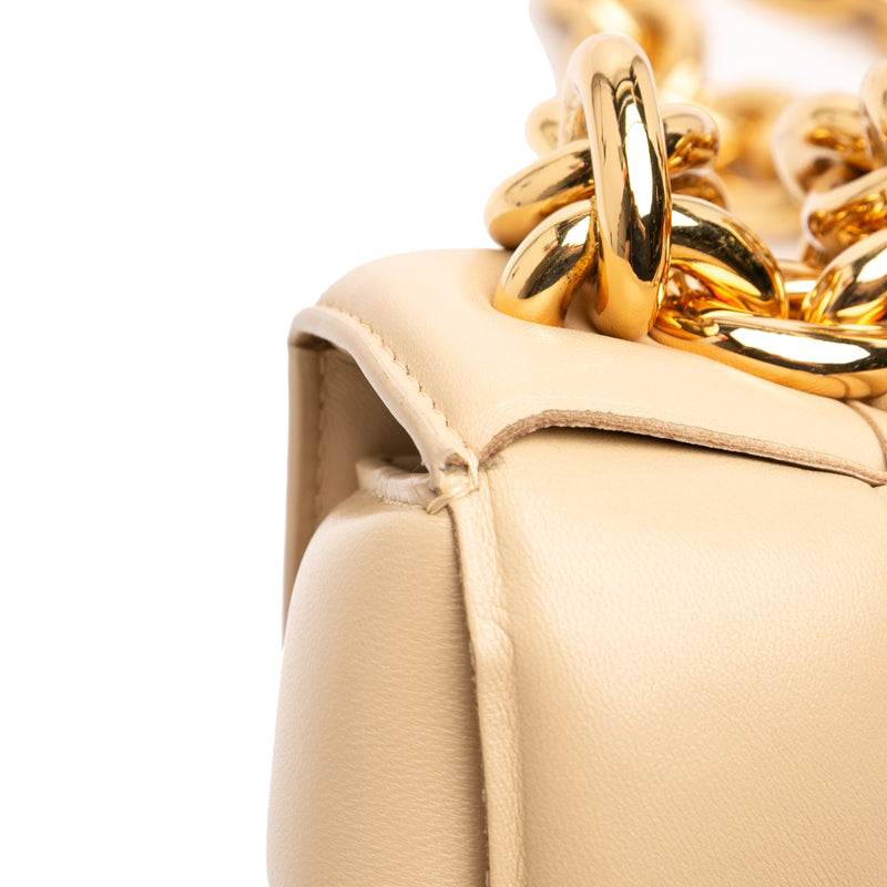 Nappa Intrecciato Padded Chain Cassette Satchel - Image 9