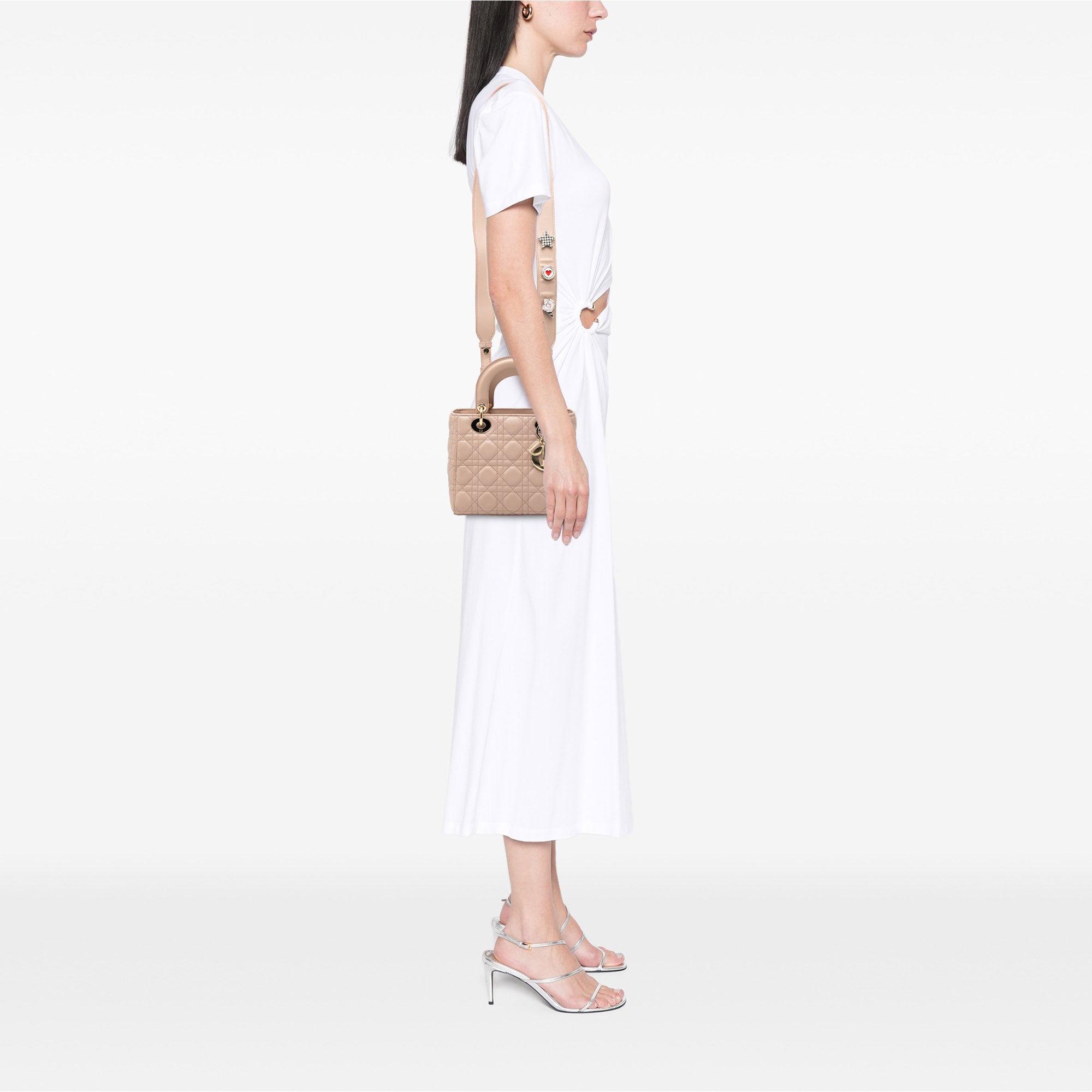 Small Lambskin Cannage My ABCDior Lady Dior - Image 7