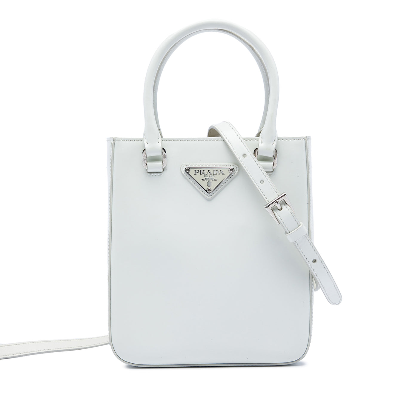 Small Spazzolato Leather Satchel - Image 1