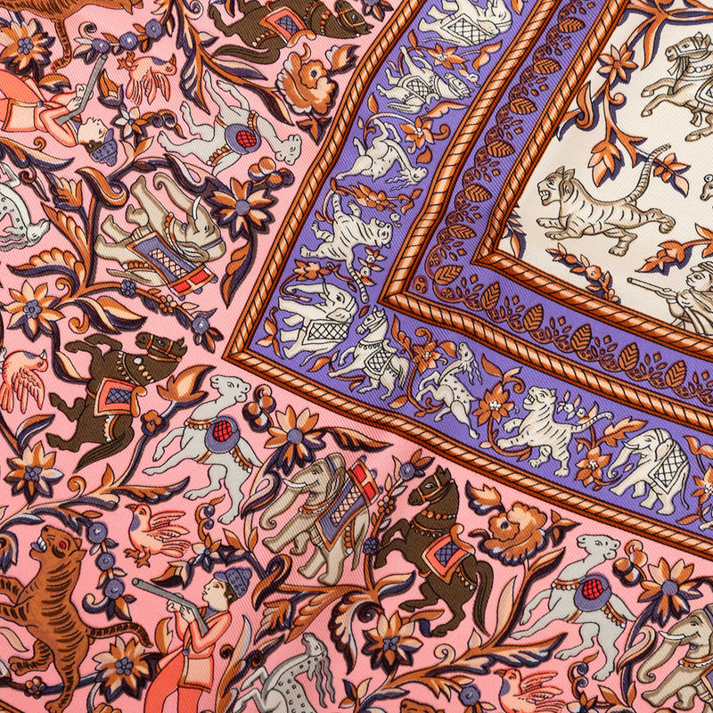 Chasse en Inde Silk Scarf 90 - Image 4